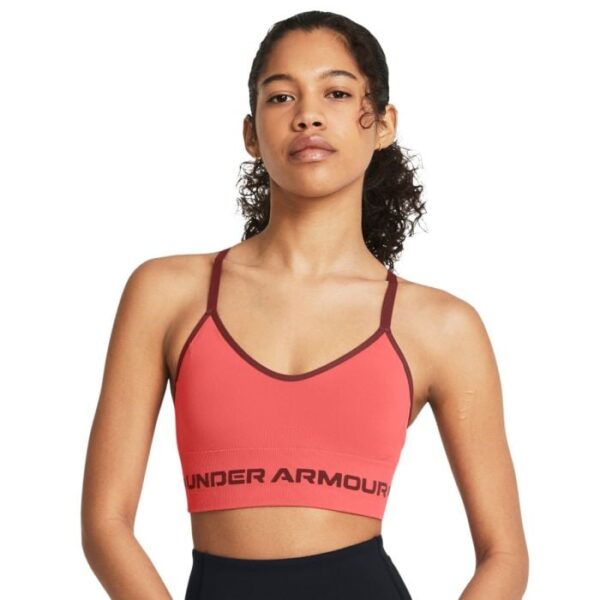 Under Armour Podprsenka Seamless Low Long Bra Pink L Under Armour Podprsenka Seamless Low Long Bra Pink L