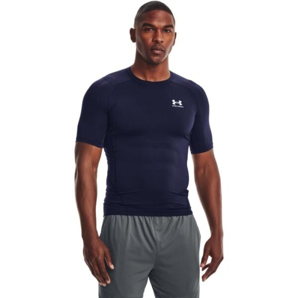 Under Armour Kompresné tričko HG Armour Comp SS Midnight Blue  XXLXXL