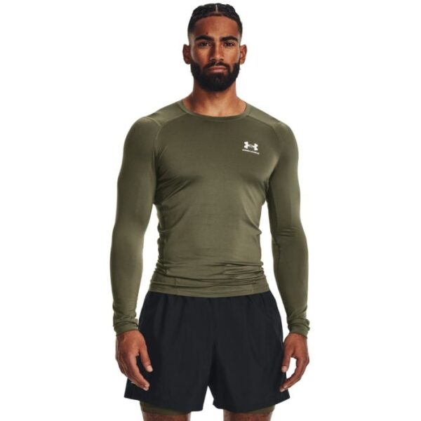 Under Armour Kompresné tričko HG Armour Comp LS Green  XXLXXL