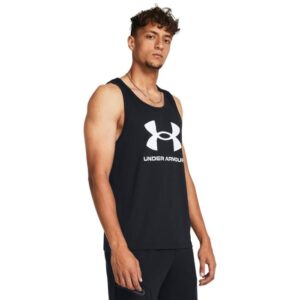 Under Armour Tielko SPORTSTYLE LOGO TANK Black SS Under Armour Tielko SPORTSTYLE LOGO TANK Black SS
