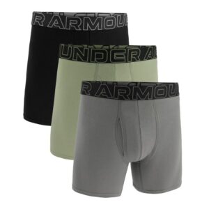 Under Armour Pánske boxerky Perf Cotton 6in 3Pack Green SS Under Armour Pánske boxerky Perf Cotton 6in 3Pack Green SS