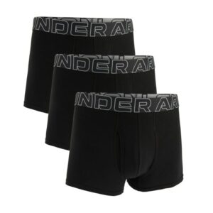Under Armour Pánske boxerky Perf Cotton 3in 3Pack Black LL Under Armour Pánske boxerky Perf Cotton 3in 3Pack Black LL