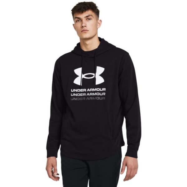 Under Armour Mikina Rival Terry Graphic HD Black XXL Under Armour Mikina Rival Terry Graphic HD Black XXL