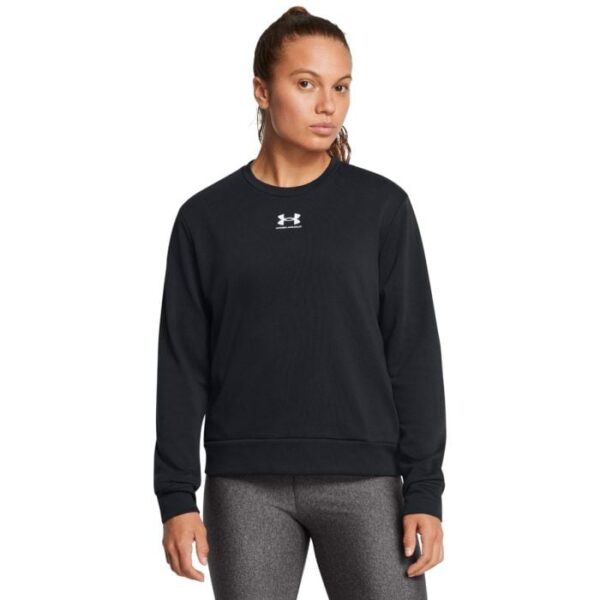 Under Armour Dámska mikina Rival Terry Crew Black LL Under Armour Dámska mikina Rival Terry Crew Black LL