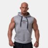 NEBBIA Panske tielko s kapucnou Golden Era Light Grey  XXL