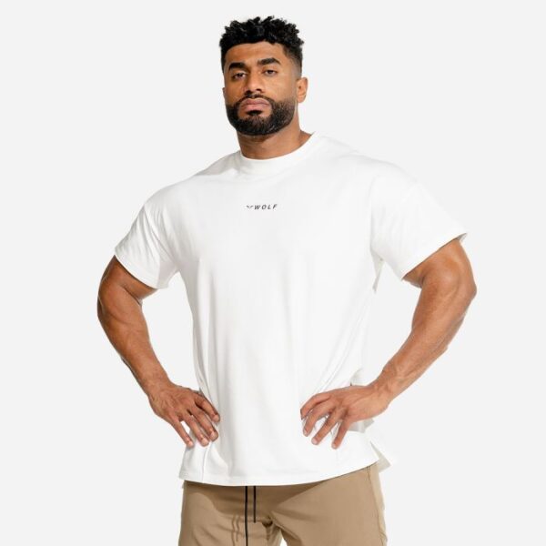 SQUATWOLF Tričko Bodybuilding White  XXL