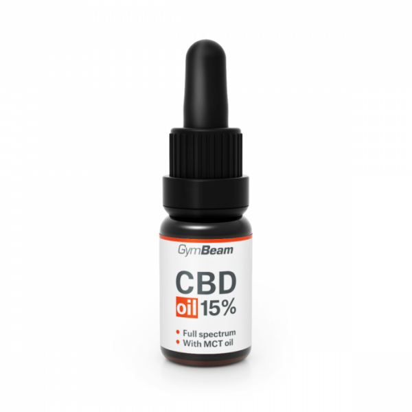 GymBeam CBD olej 15% 10 ml cookies & cream