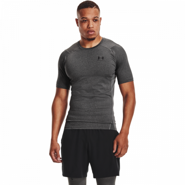 Under Armour Kompresné tričko HG Armour Comp SS Grey  M