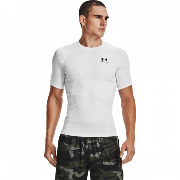 Under Armour Kompresné tričko HG Armour Comp SS White  XXL
