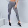 LABELLAMAFIA Dámske legíny Color Block Heather Gray  L