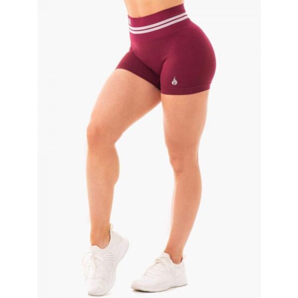 Ryderwear Dámske šortky Freestyle High Waisted Burgundy  LL