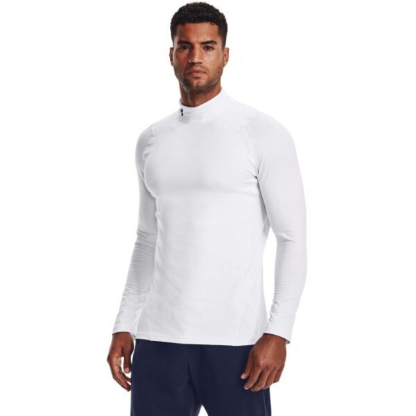 Under Armour Pánske tričko ColdGear Armour Fitted Mock White  XXL