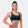 NEBBIA Športová podprsenka Smart Zip Black  S