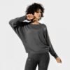 SQUATWOLF Dámske Tričko Batwing Top Black Marl  XS