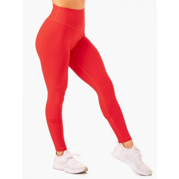 Ryderwear Dámske legíny Knockout High Waisted Scrunch Red  XL