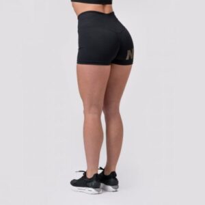 NEBBIA Dámske šortky Intense Gold Print Black  M