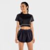 SQUATWOLF Dámske tričko Flux CropTop Onyx  M