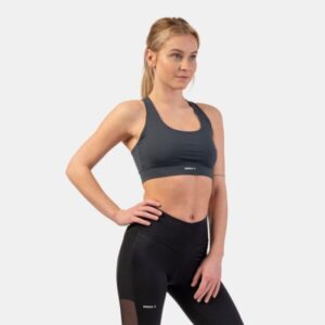 NEBBIA Športová podprsenka Active Medium Impact Dark Grey  XS