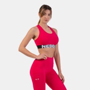 NEBBIA Športová podprsenka Medium Impact Cross Back Pink  S