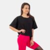 NEBBIA Dámske tričko The Minimalist Crop Top Black  XS/S
