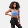 NEBBIA Športová podprsenka Active Medium Impact Light Blue  XS
