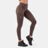 NEBBIA Dámske legíny Classic High Waist Performance Brown  M