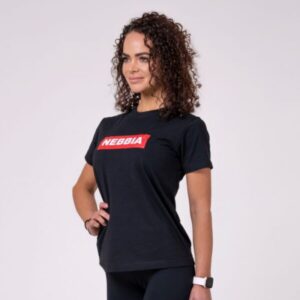 NEBBIA Dámske tričko Basic Black  S