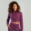 STRIX Dámska mikina Essential Cropped Hoodie Plum  SS
