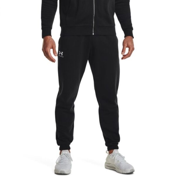 Under Armour Pánske tepláky Essential Fleece Black  SS