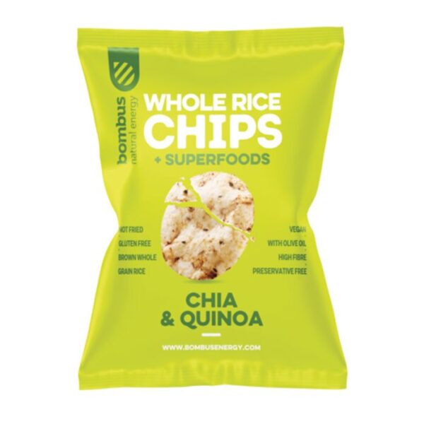 Bombus Rýžové čipsy Chia a Quinoa 24 x 60 g