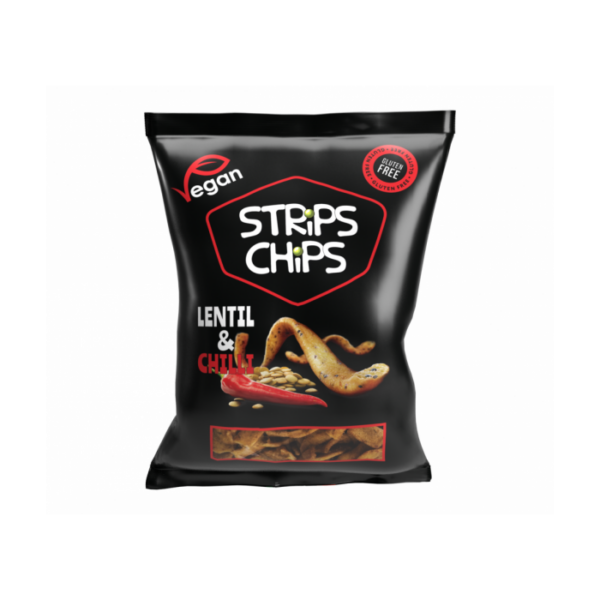 STRiPS CHiPS Šošovicové so sezamom 20 x 80 g čili