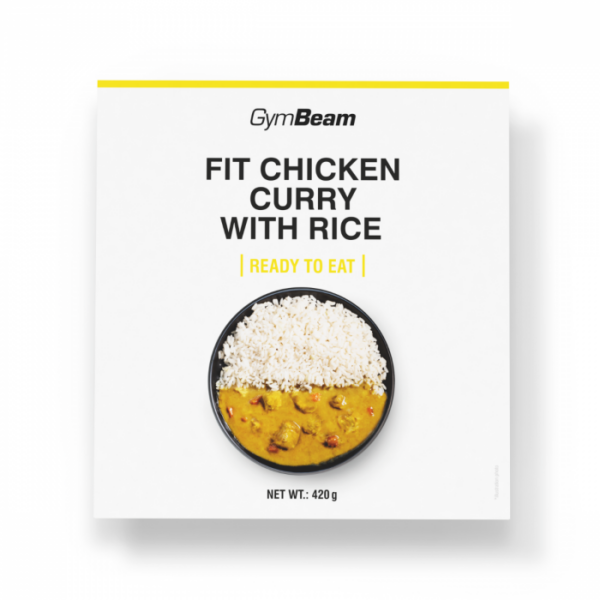 GymBeam FIT Kuracie kari s ryžou Ready to eat 6 x 420 g