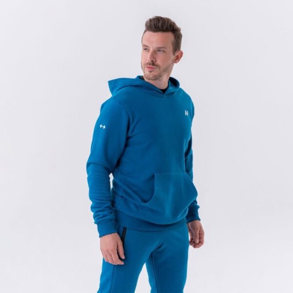 NEBBIA Pánska mikina Pouch Pocket Blue  XXLXXL