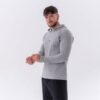 NEBBIA Pánske Tričko Long-Sleeve Hoodie Light Grey  MM
