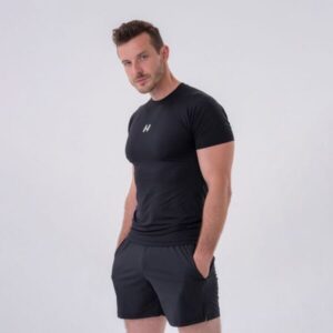 NEBBIA Pánske Tričko Slim-fit Black  XXLXXL