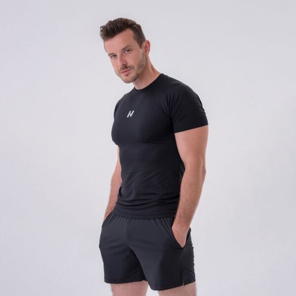 NEBBIA Pánske Tričko Slim-fit Black  XLXL