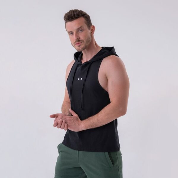 NEBBIA Pánske Tielko Hoodie Black  XXLXXL