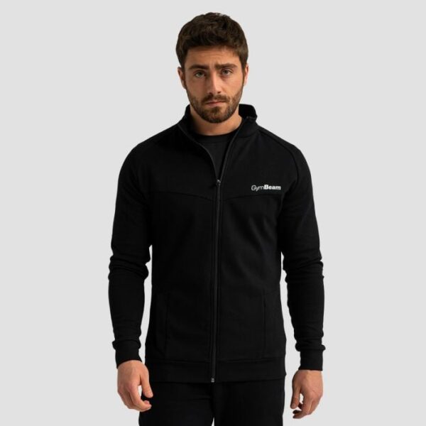 GymBeam Mikina so zipsom Limitless Black  XXXLXXXL