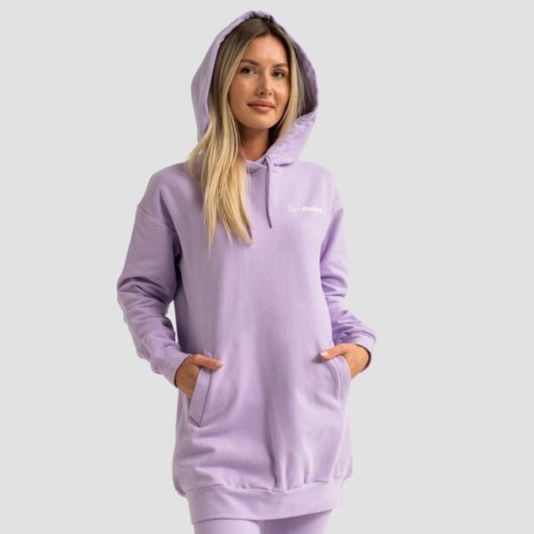 GymBeam Dámska Longline mikina Limitless Lavender  SS