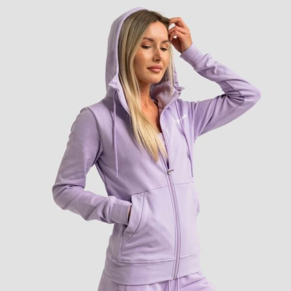 GymBeam Dámska mikina so zipsom Limitless Lavender  XXLXXL
