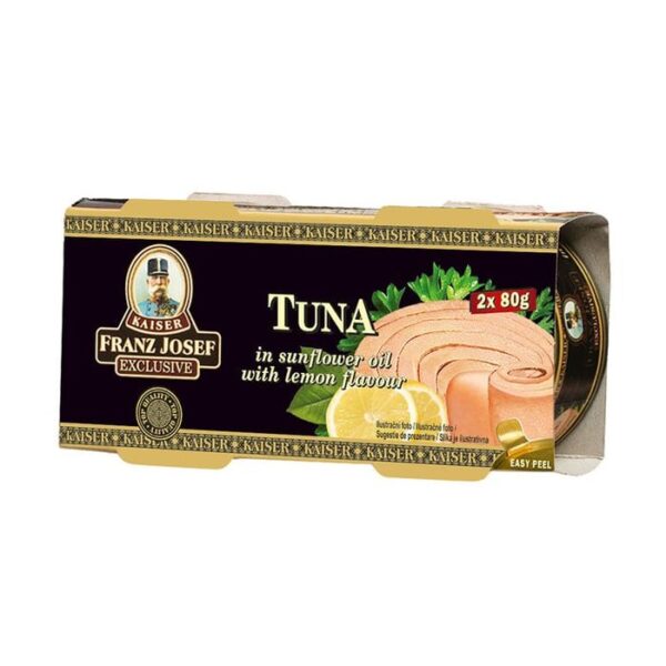 Franz Josef Kaiser Tuniak steak v slnečnicovom oleji s citrónom 48 x 80 g