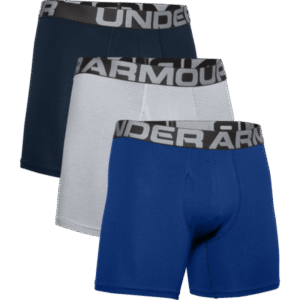 Under Armour Boxerky UA Charged Cotton 6in 3 Pack Blue  SS