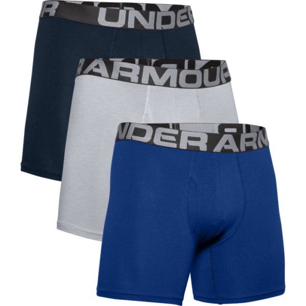 Under Armour Boxerky UA Charged Cotton 6in 3 Pack Blue  SS Under Armour Boxerky UA Charged Cotton 6in 3 Pack Blue  SS
