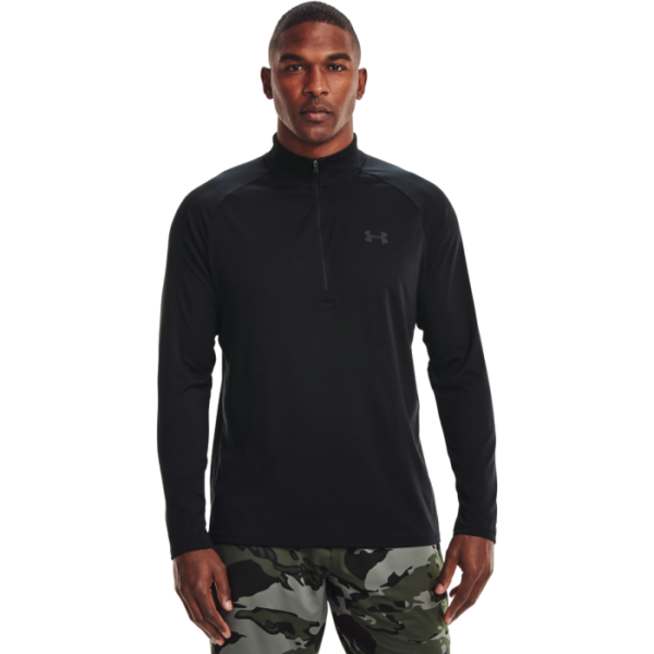 Under Armour Pánske Tričko Tech 2.0 1/2 Zip Black  SS