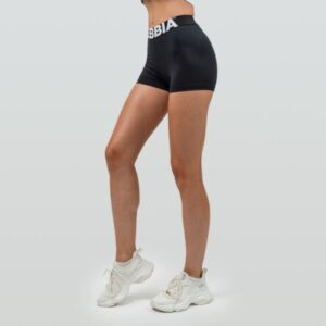 NEBBIA Dámske šortky s vysokým pásom Glute Pump Black  XSXS