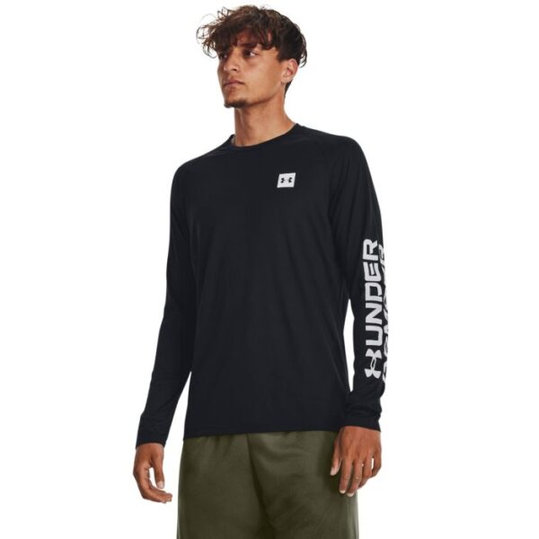 Under Amour Tričko Tech Prt Fill LS Black  SS