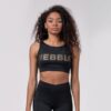 NEBBIA Športová podprsenka Intense Gold Mesh Black  XS