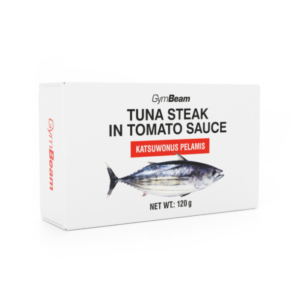 GymBeam Steak z tuniaka v paradajkovej omáčke 48 x 120 g