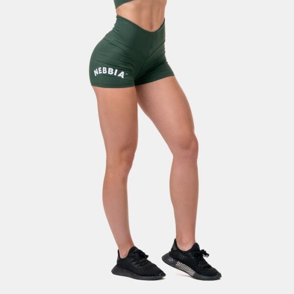 NEBBIA Dámske šortky Classic Hero High Waist Green  XS