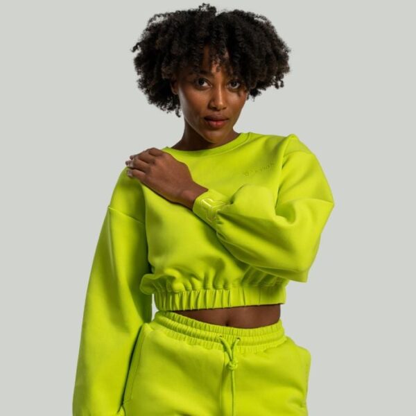 STRIX Dámska mikina Lunar Cropped Chartreuse  SS